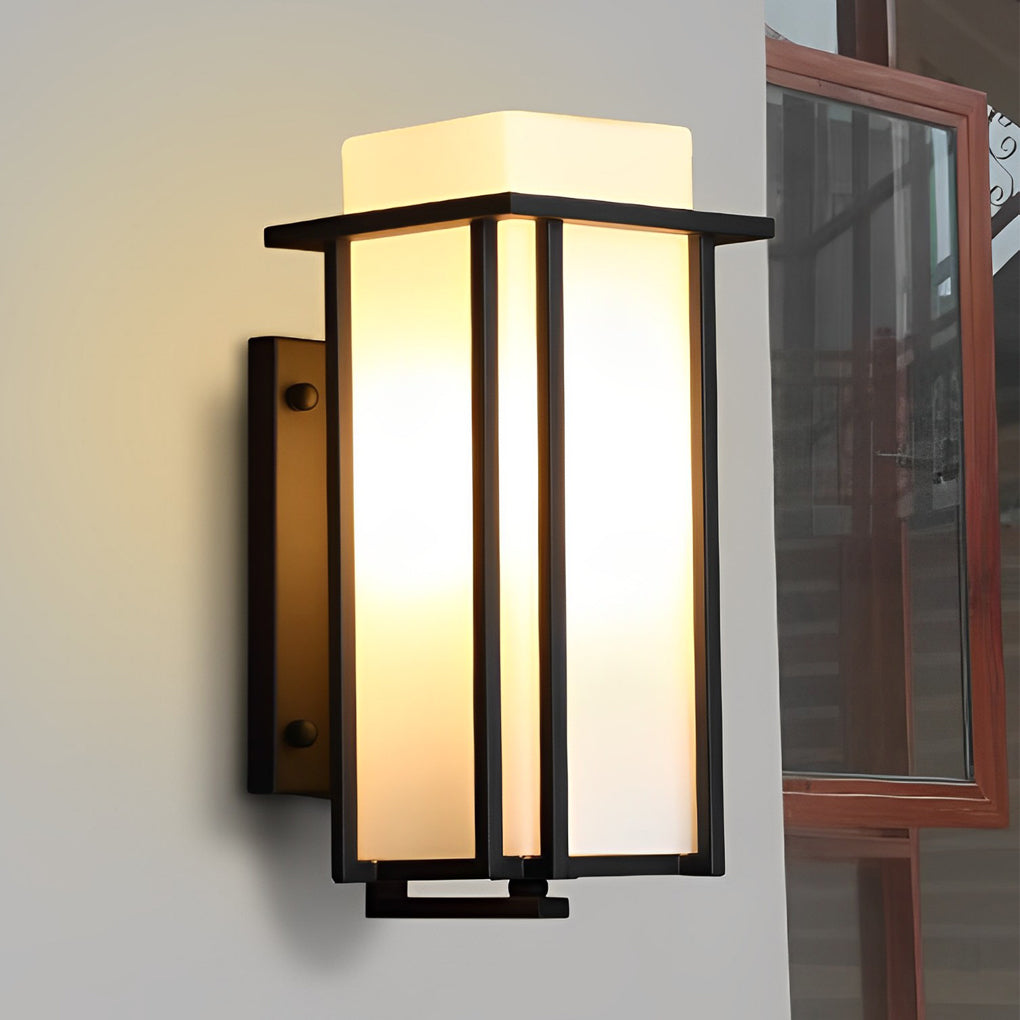 Gazelle Square Unique LED Retro Outdoor Wall Lamp