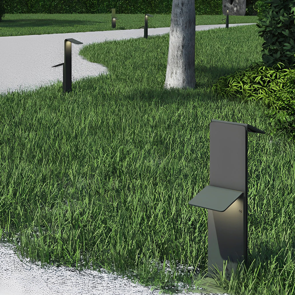 Praed Modern Vertical LED Steel Outdoor Pathway Lights