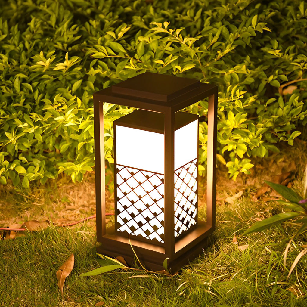 Page Retro LED Patterned Outdoor Pathway Lights