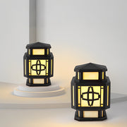 Whney Creative LED Retro Marble Outdoor Deck Post Pillar Light