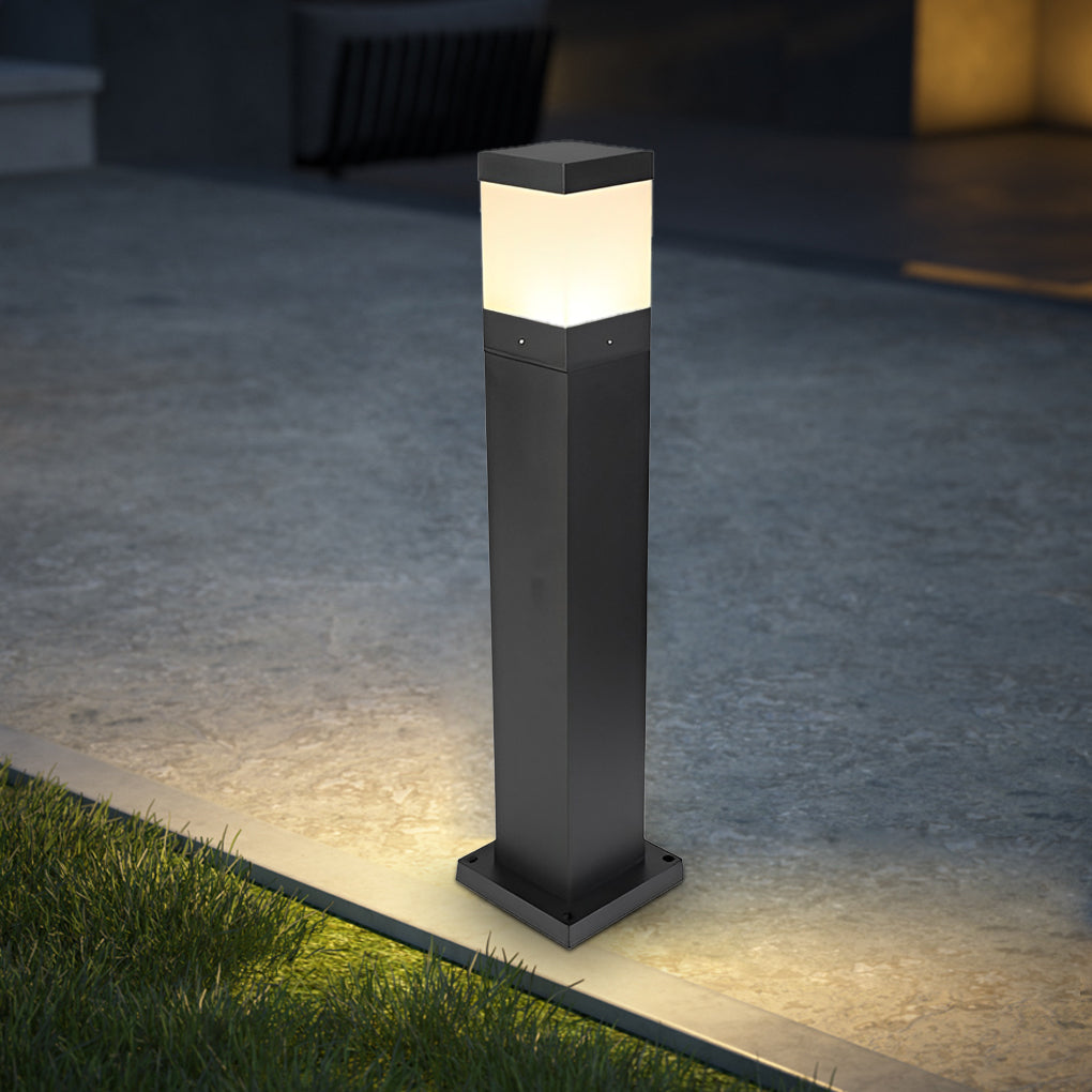 Wndy Minimalist Elegant Outdoor Bollard Light