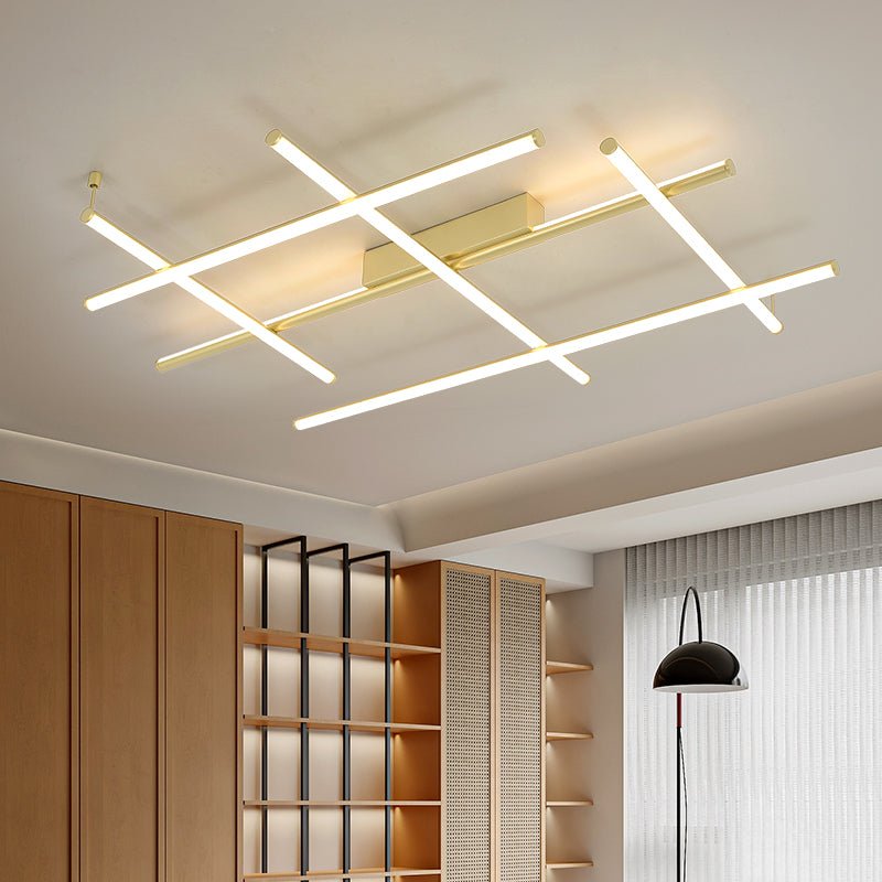 Geometric Linear Ceiling Lamp-Neutral Decor