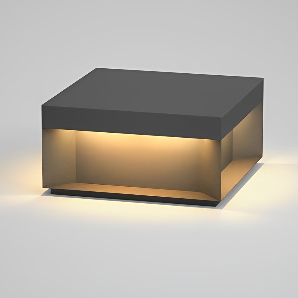 Dora Classic Square LED Steel Outdoor Post Light