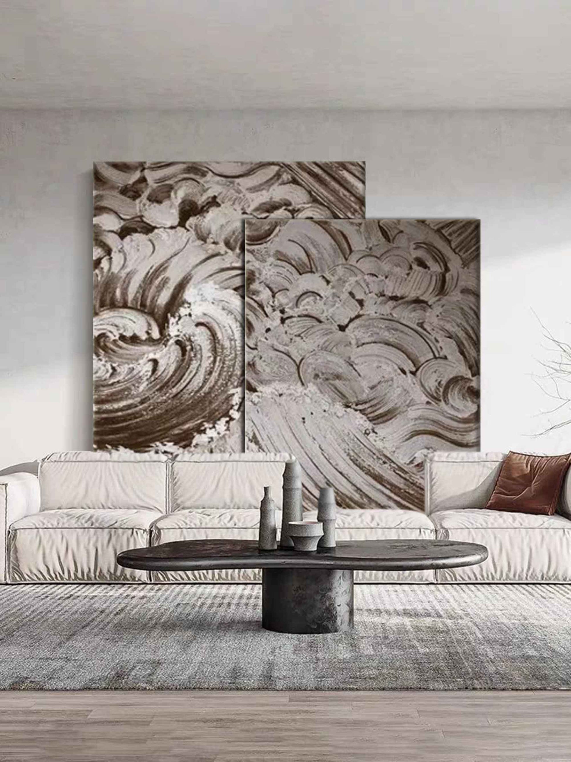 Abstract Painting Set Of 2 SP124 - Neutralighting