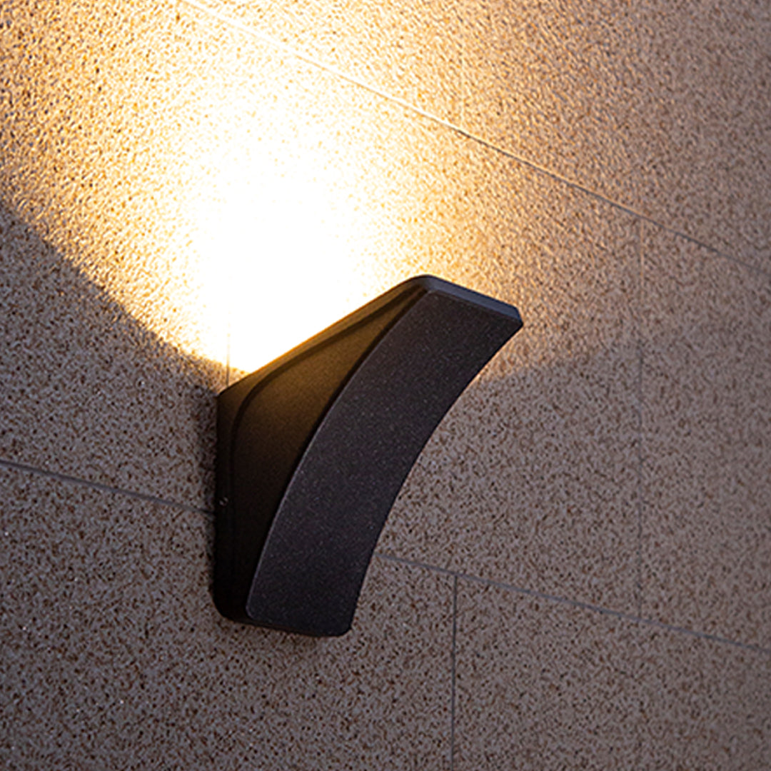 Halaay LED Waterproof Minimalist Glass Outdoor Wall Lights