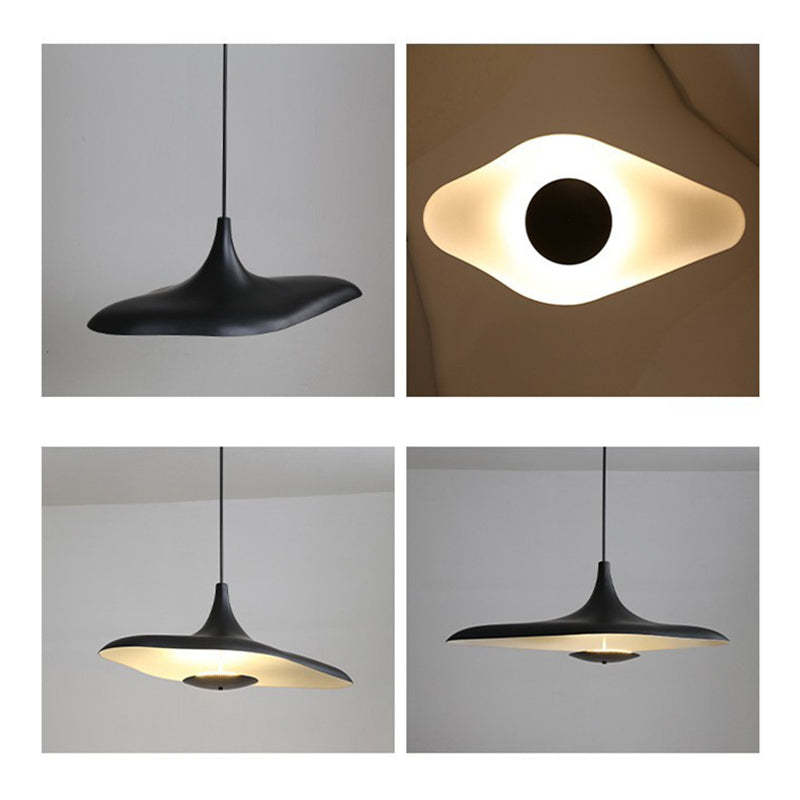 Arisha Modern Minimalist ResinCreative Pendant Light, Black/White - Neutral Decor