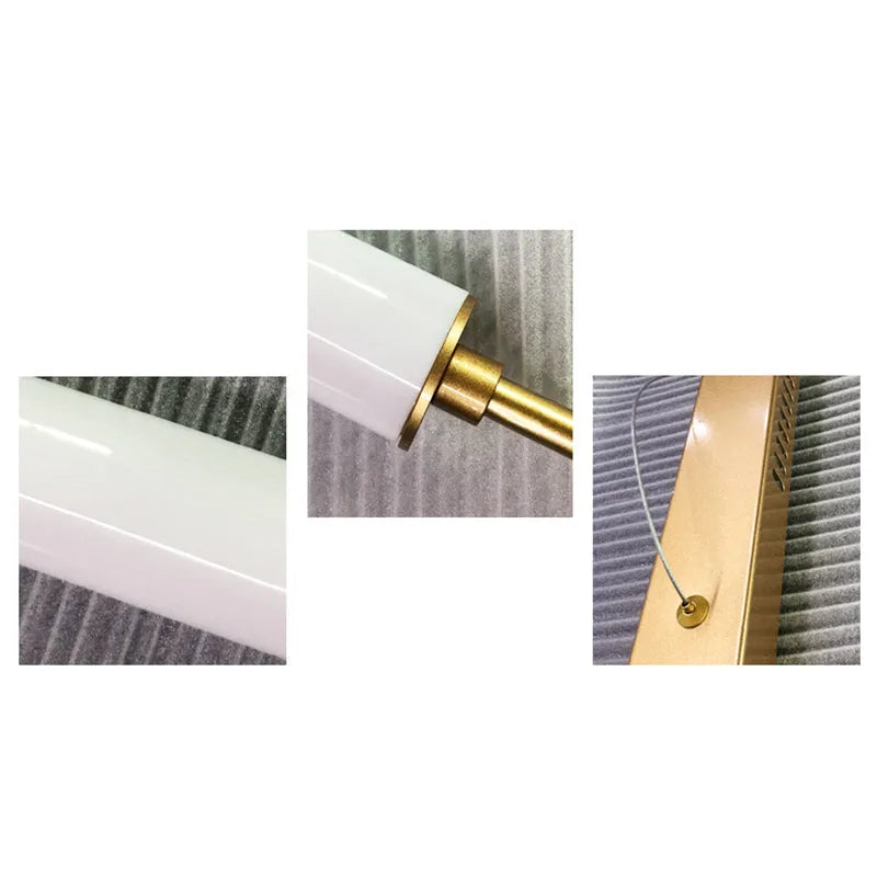 Arisha Modern Minimalist Rectangular Linear Pendant Light, Gold/Black - Neutral Decor