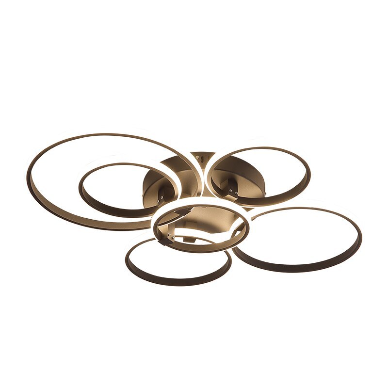 Arisha LED Ceiling Light Circle Ring, Black & White - Neutral Decor