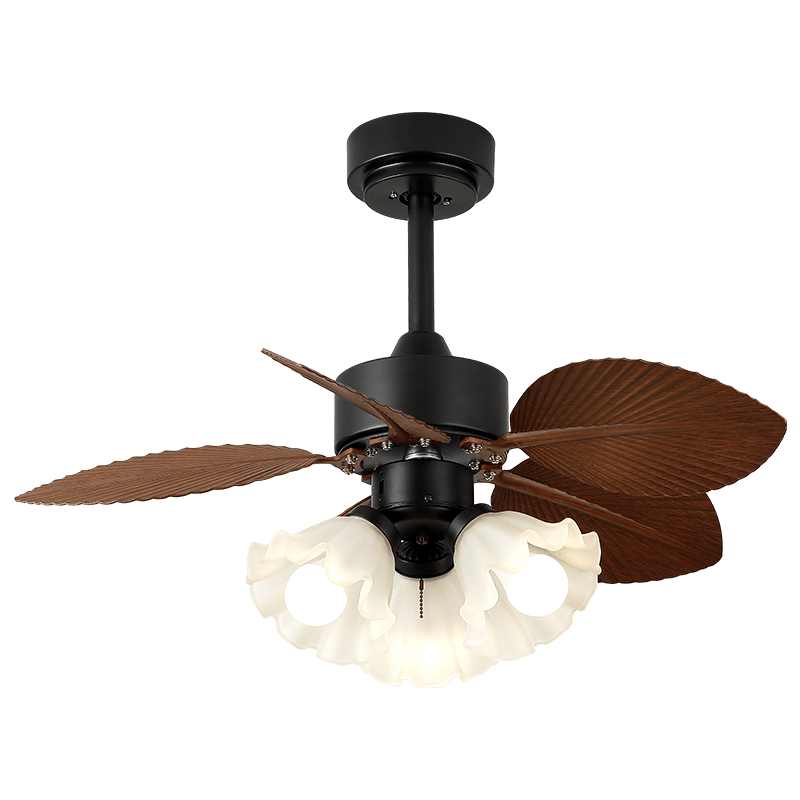 Rosalyn Vintage Wood Ceiling Fan Light-Neutral Decor