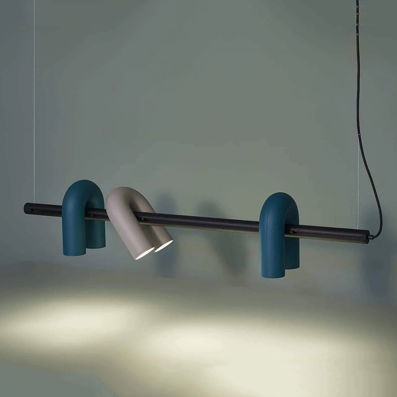 Arisha Modern Pendant Light Linear With 3 U-Shaped Light - Neutral Decor