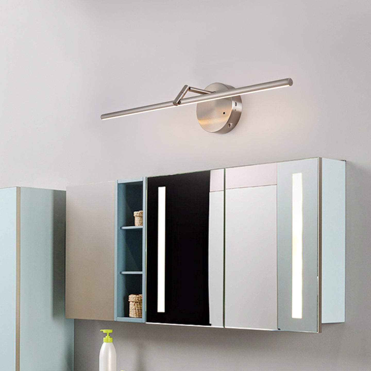 Suly Slim Gold Rechargeable Wall Light-Neutral Decor
