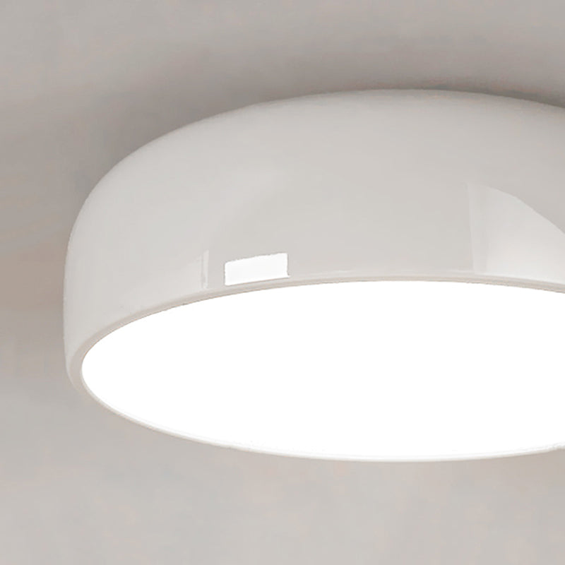 Arisha Modern Dish Shaped Metal Ceiling Light, Black/White - Neutral Decor