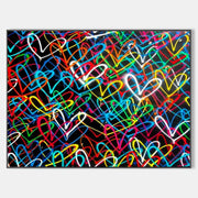 Love Hearts Graffiti Art-2GA005 - Neutralighting