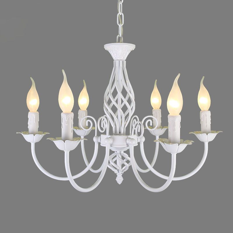 Silva Pendant Light Candle Retro, Metal/Glass, Black/White, Restaurant - Neutral Decor
