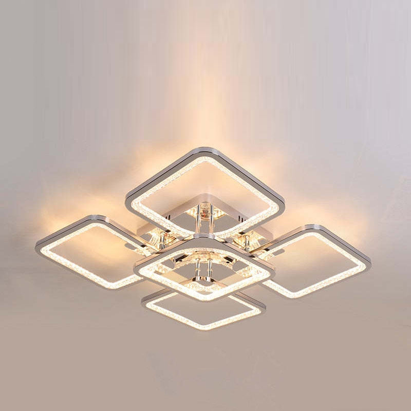 Arisha Modern Square Flush Mount Ceiling Light - Neutral Decor