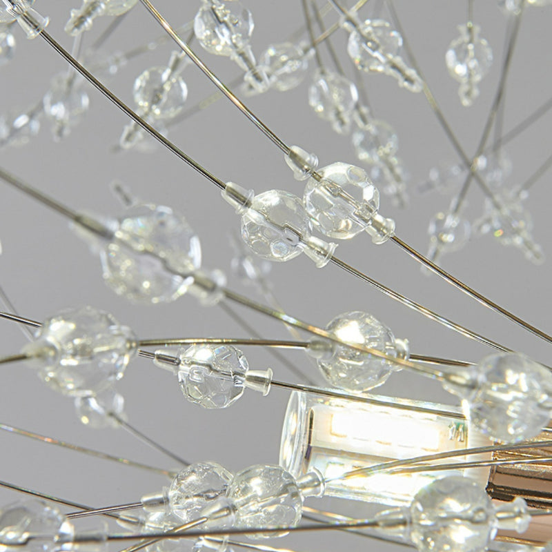 Arisha Modern Dandelion LED Pendant Light GoldCrystal Bedroom/Living Room - Neutral Decor