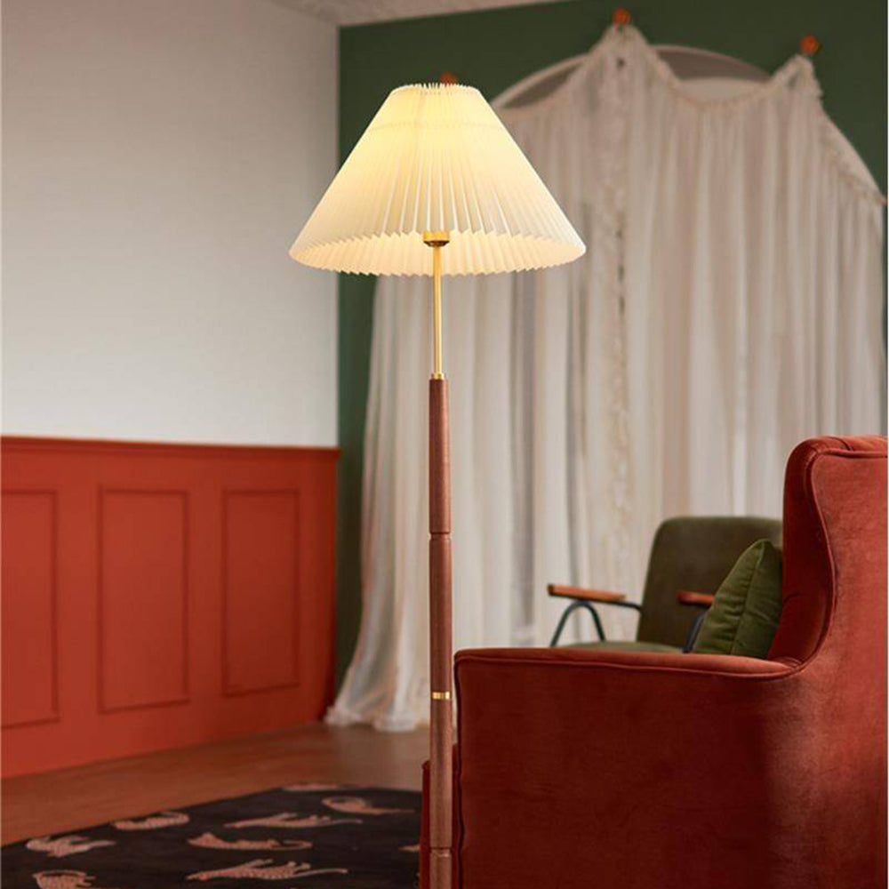 Ozawa Pleated Floor Lamp, 2 Colour - Neutral Decor