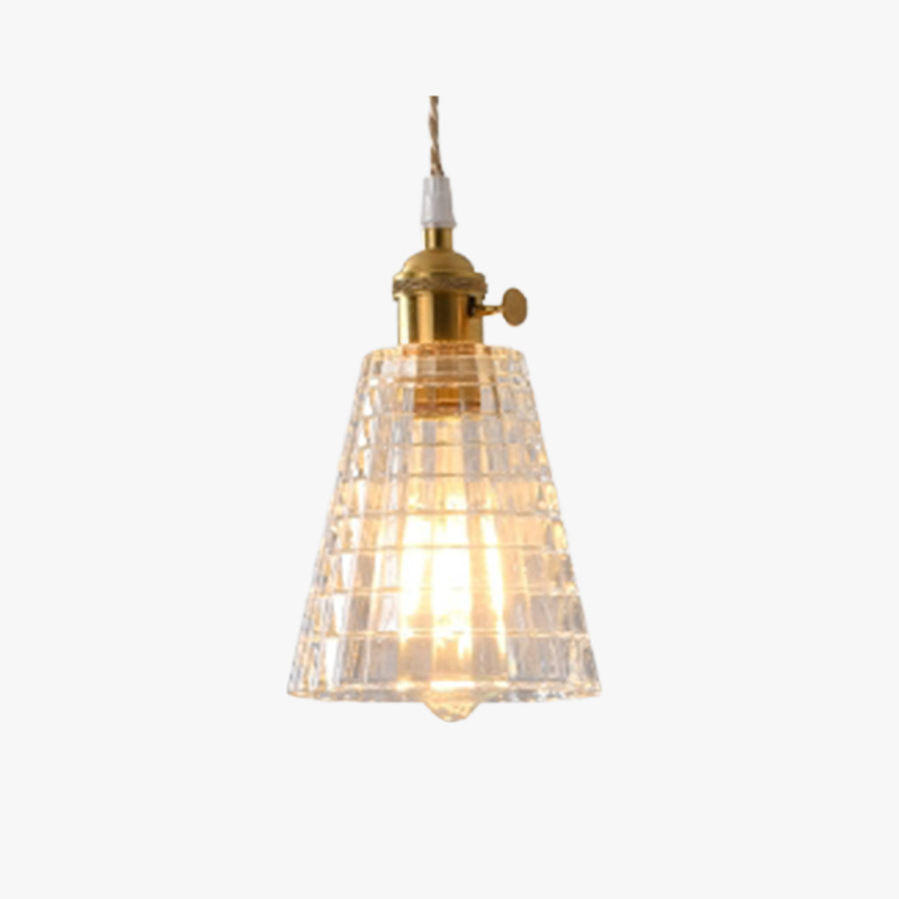 Valentina Art Deco Blown Brass & Glass Pendant Light, 7 Styles - Neutral Decor