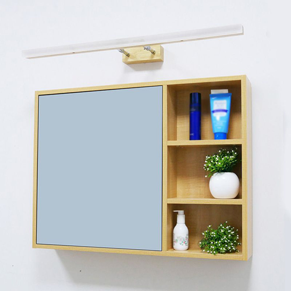 Muto Classic Wood Stretchable Mirror Vanity Bathroom Wall Lamp - Neutral Decor