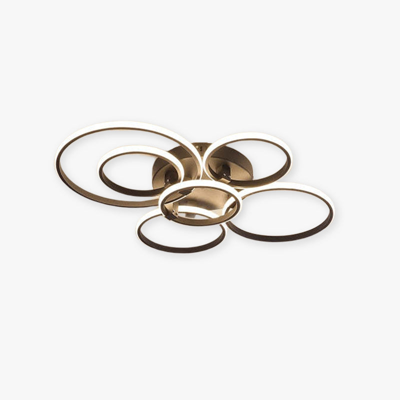 Arisha LED Ceiling Light Circle Ring, Black & White - Neutral Decor