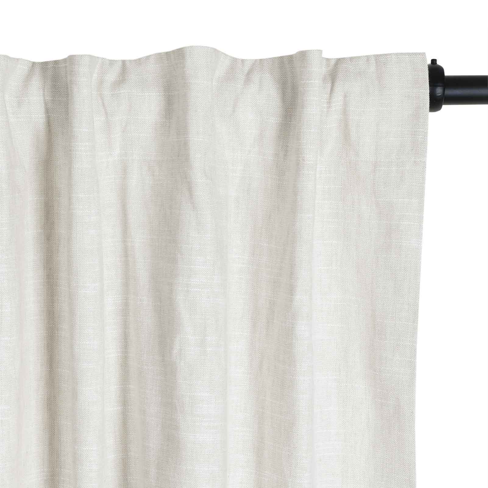 Jenna Linen Curtains & Drapes Soft Top-Neutral Decor
