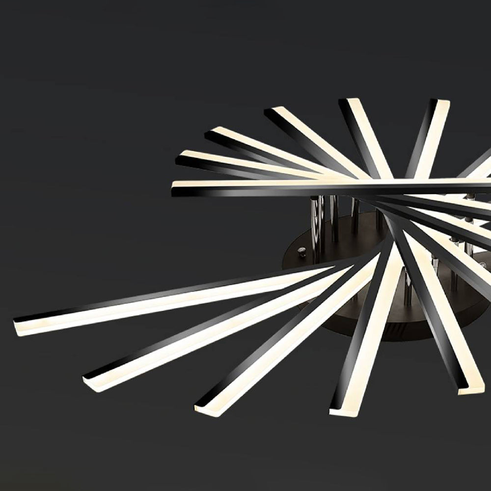 Arisha Linear Flush Mount Ceiling Light, 4 Colour - Neutral Decor