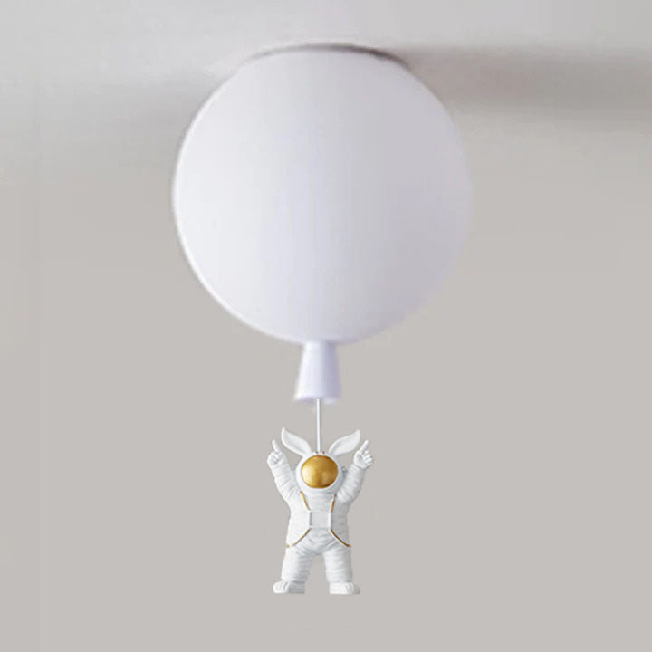 Aria Astronaut Balloon Flush Mount Ceiling Light, L 20/25/30/35cm - Neutral Decor