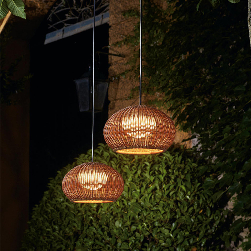 Ray Modern Lantern Pendant Light, Metal/Acrylic, Beige/Coffee - Neutral Decor