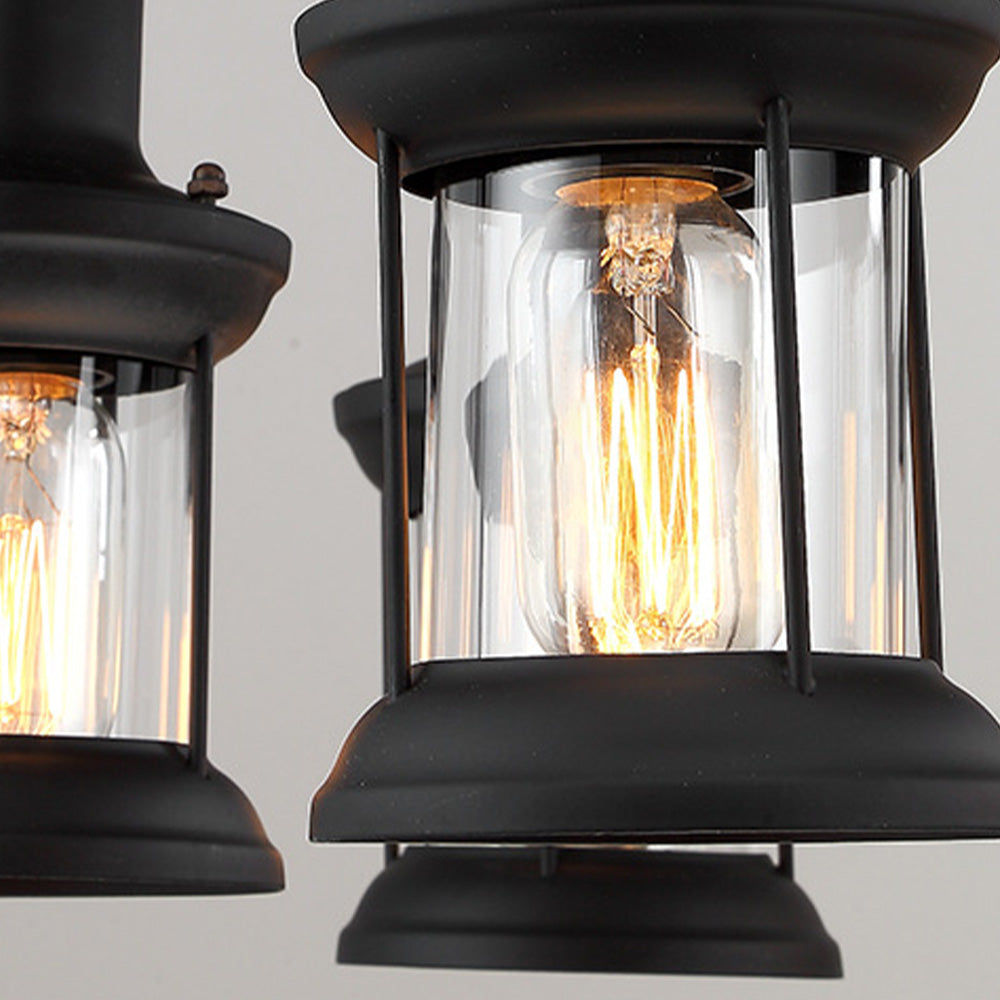 Epoch Retro Rudder Metal & Wood Pendant Light, 6 Heads - Neutral Decor