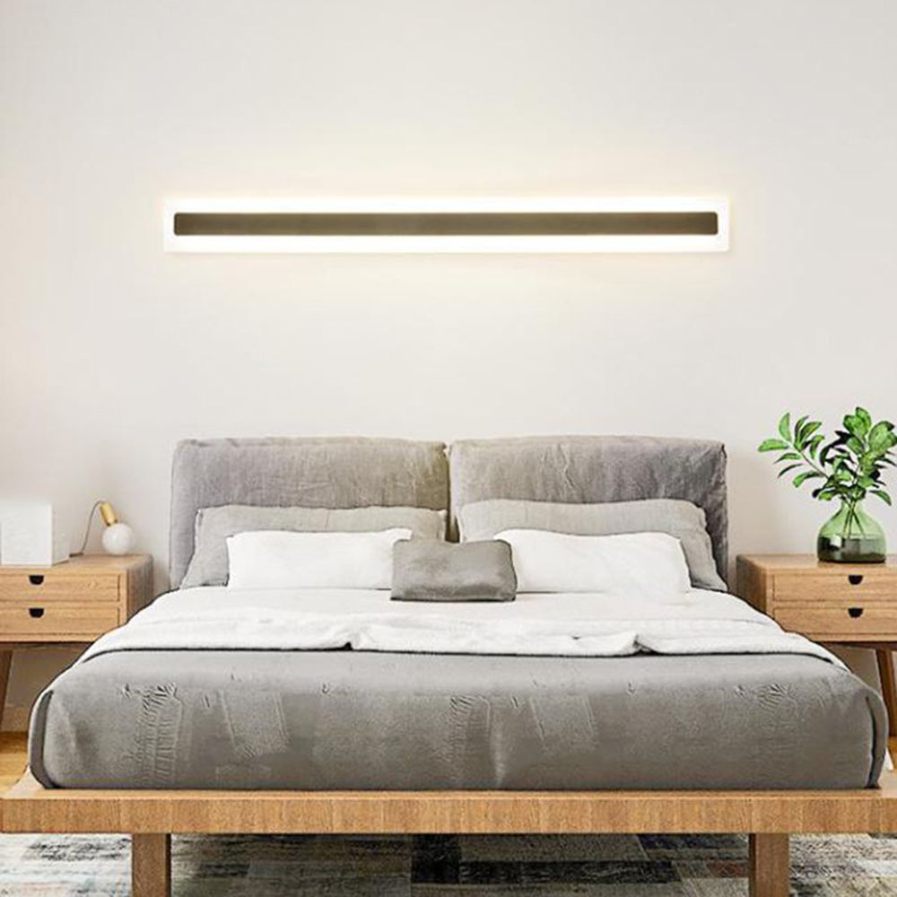 Arisha Minimalist Linear Metal/Acrylic Wall Lamp, Bathroom - Neutral Decor