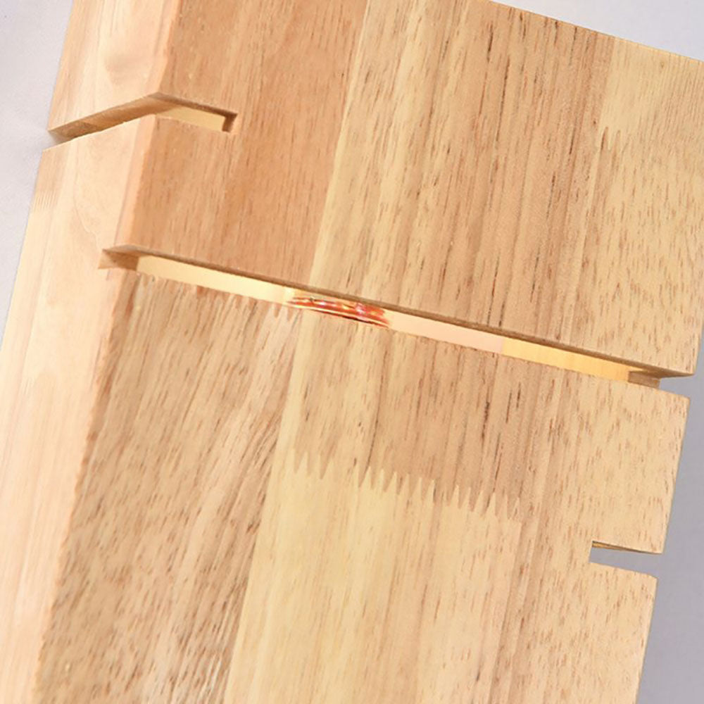 Muto Wall Lamp Rectangular Minimalist, Mounted Bedside, Wood, Bedroom - Neutral Decor
