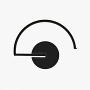 Arisha Minimalist Linear Semicircular Metal Decor Wall Lamp - Neutral Decor