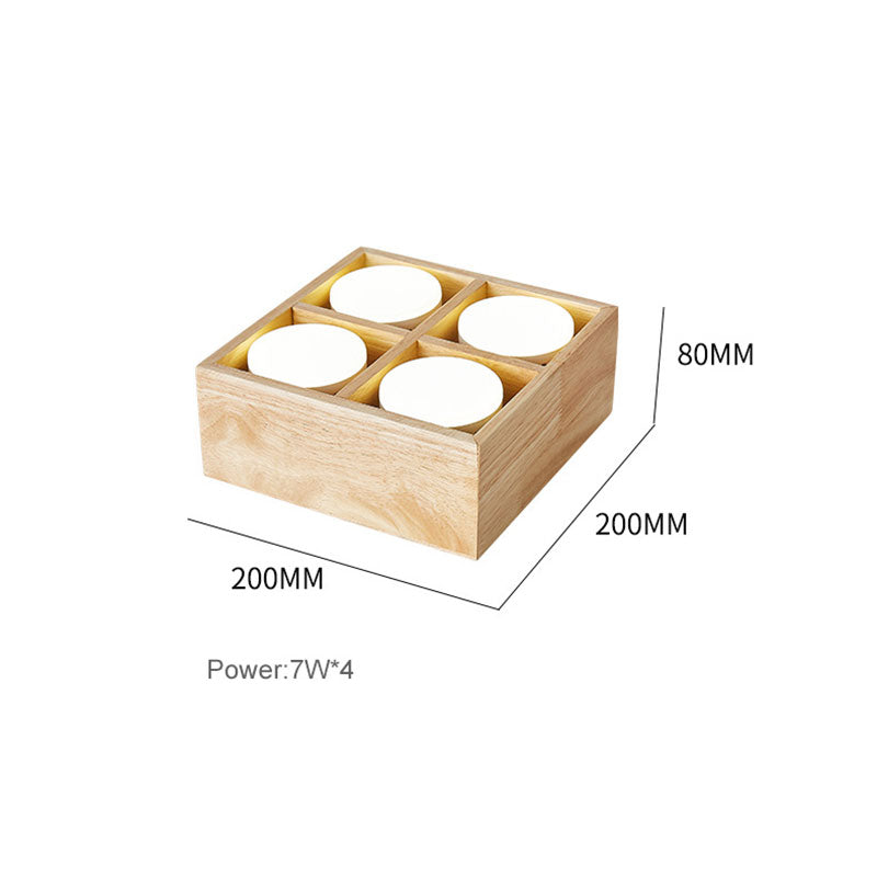 Muto Ceiling Light No Main Light, Wood - Neutral Decor