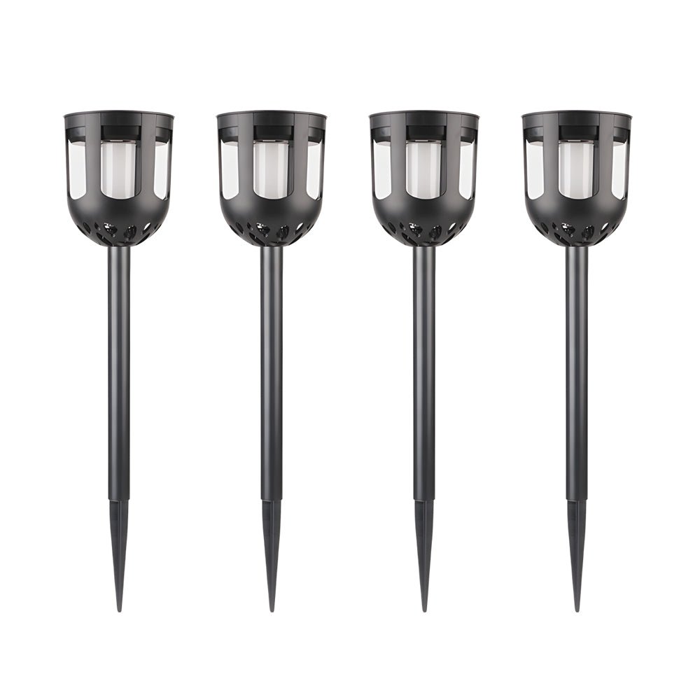Tuesday Modern Solar LED Plastic Outdoor Path Light Set