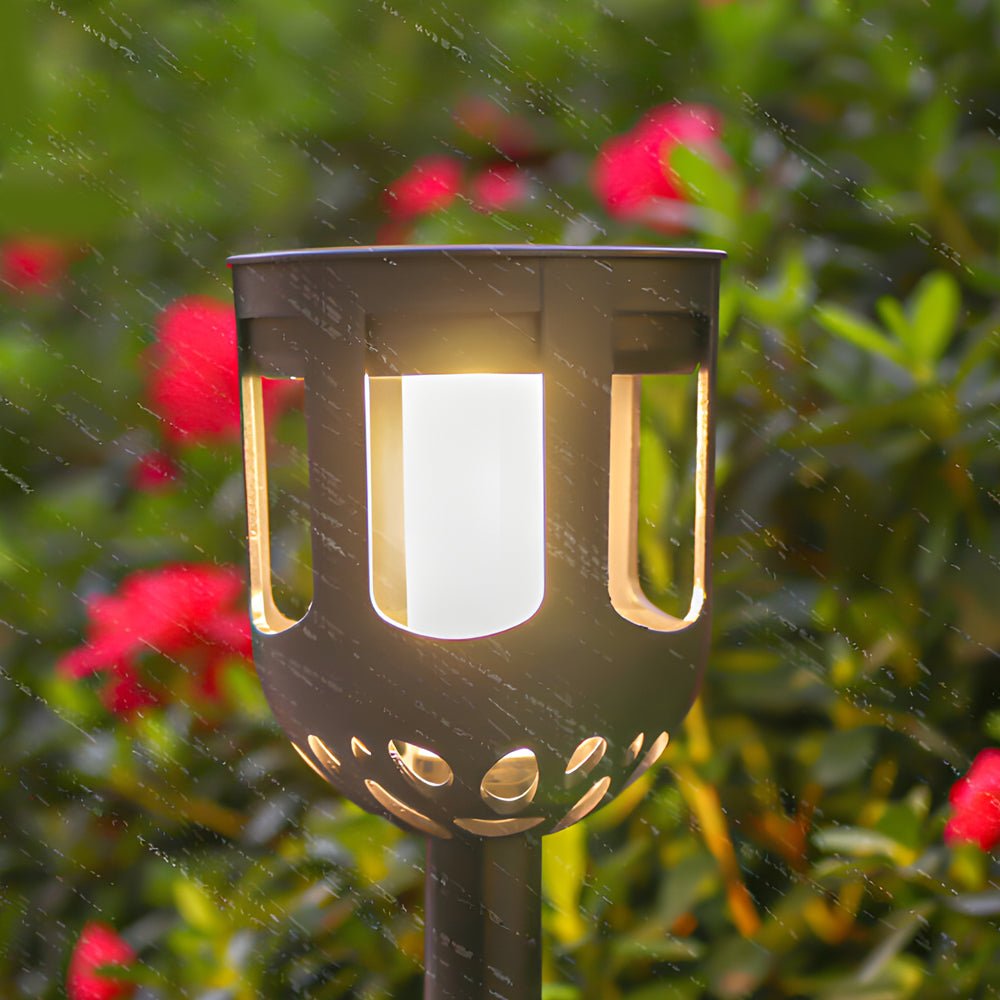 Tuesday Modern Solar LED Plastic Outdoor Path Light Set