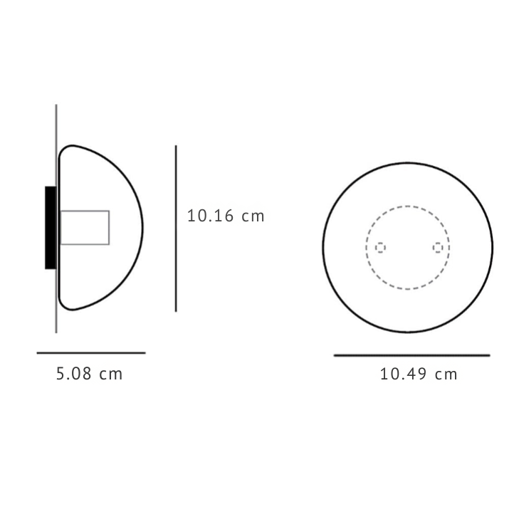 Tara Transparent Rustic LED Glass Outdoor Wall Lights