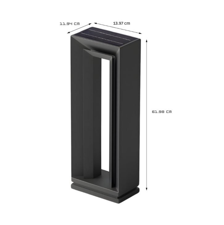 Hattie Arch Modern Minimalist Steel Outdoor Lawn Lights