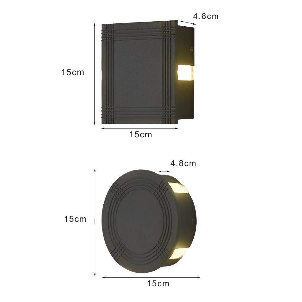 Mude LED Cross Star Modern Outdoor Wall Lamp