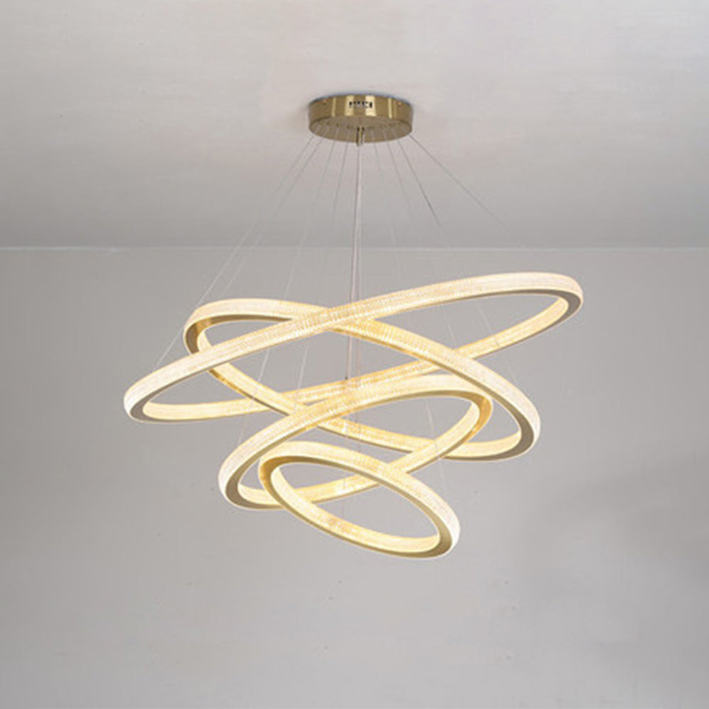 Kristy Contemporary Gold Luxury Ring Pendant Light - Neutral Decor