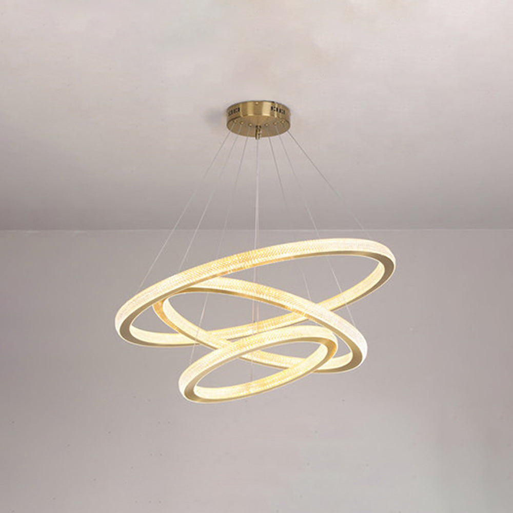 Kristy Contemporary Gold Luxury Ring Pendant Light - Neutral Decor