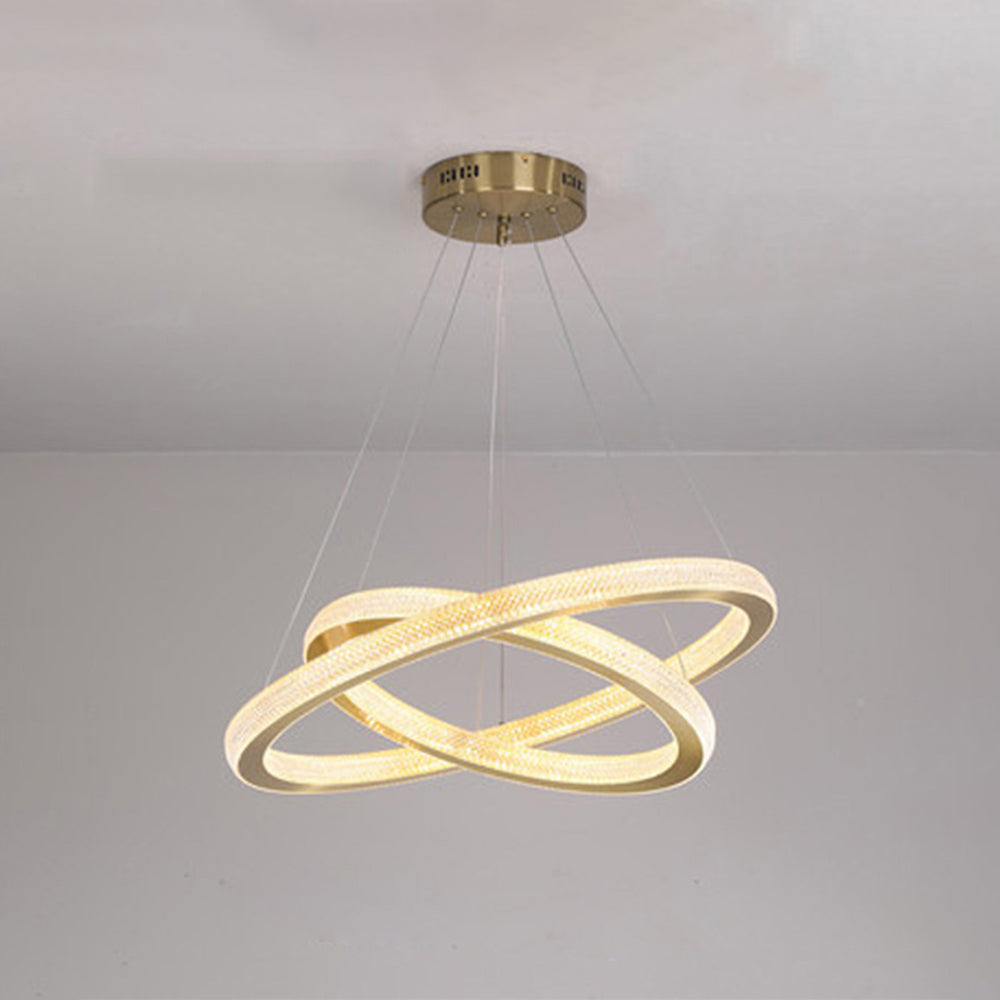 Kristy Contemporary Gold Luxury Ring Pendant Light - Neutral Decor