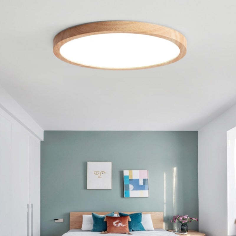 Orvix Ceiling Light Wood LED Minimalist-Neutral Decor