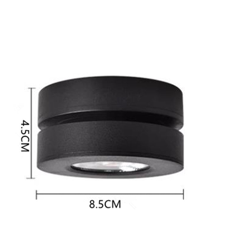 Arisha Modern Ceiling lighting Round, Novak Flush Mount, White/Black, Kitchen - Neutral Decor