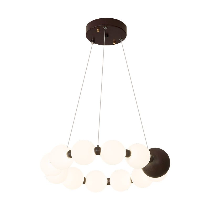 June Bead Ring Chandelier-Neutral Decor
