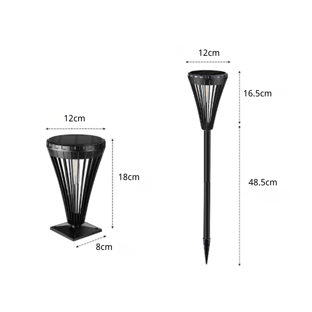 Willow Intelligent LED Solar ABS Outdoor Pathway Lights