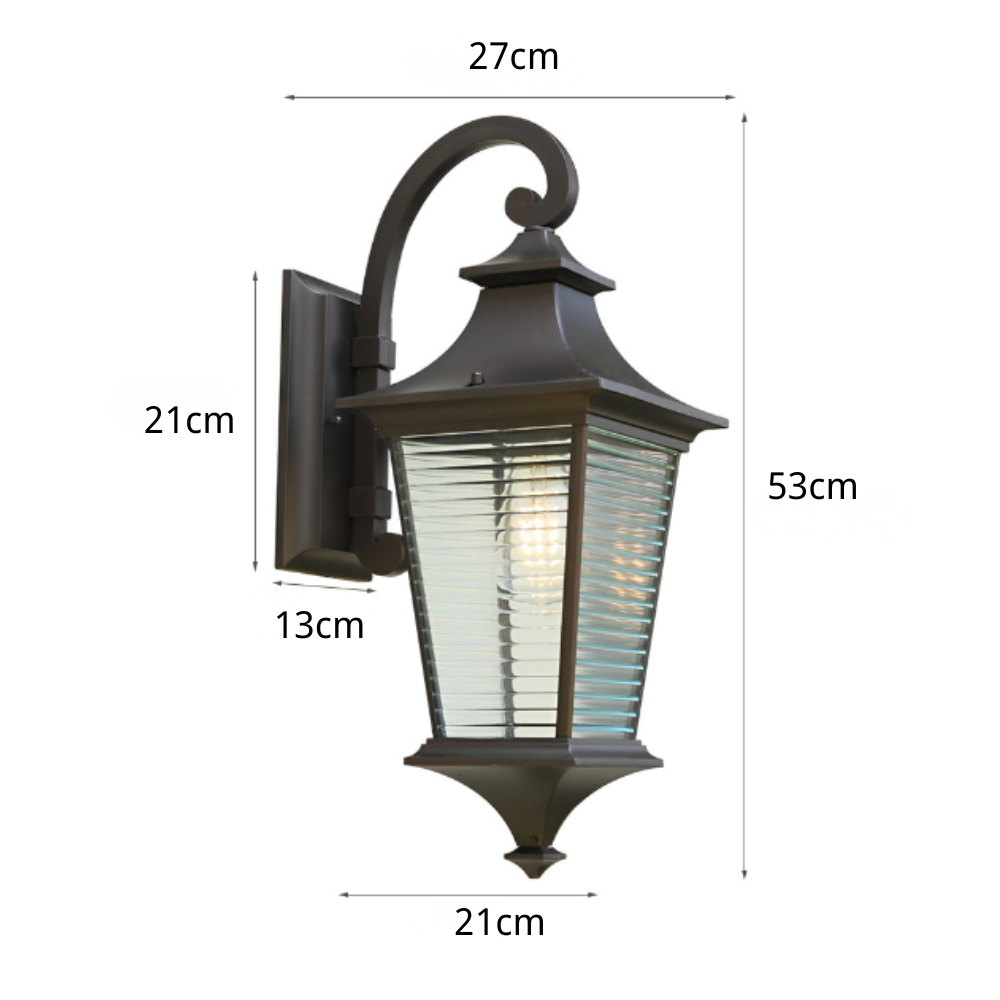 Vita Retro Creative Modern Glass Outdoor Wall Light