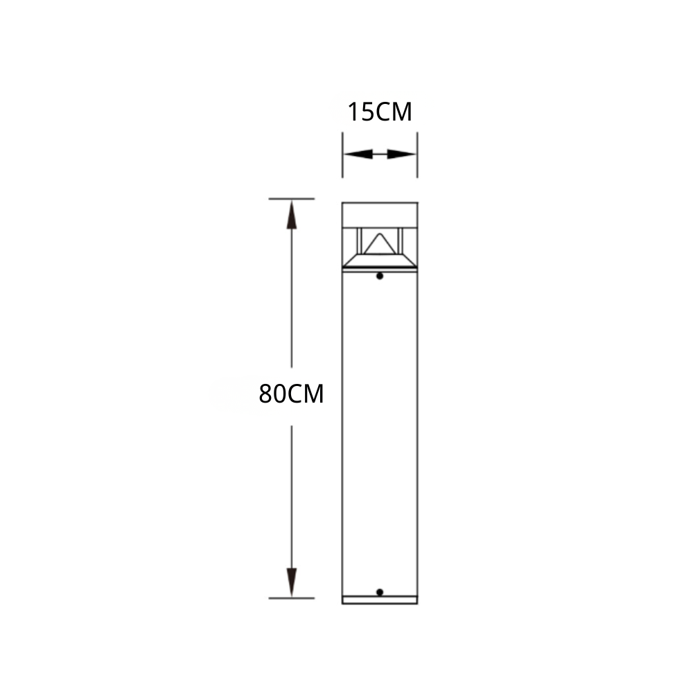 Elsiyy Minimalist Nordic Outdoor Lawn Pole Light