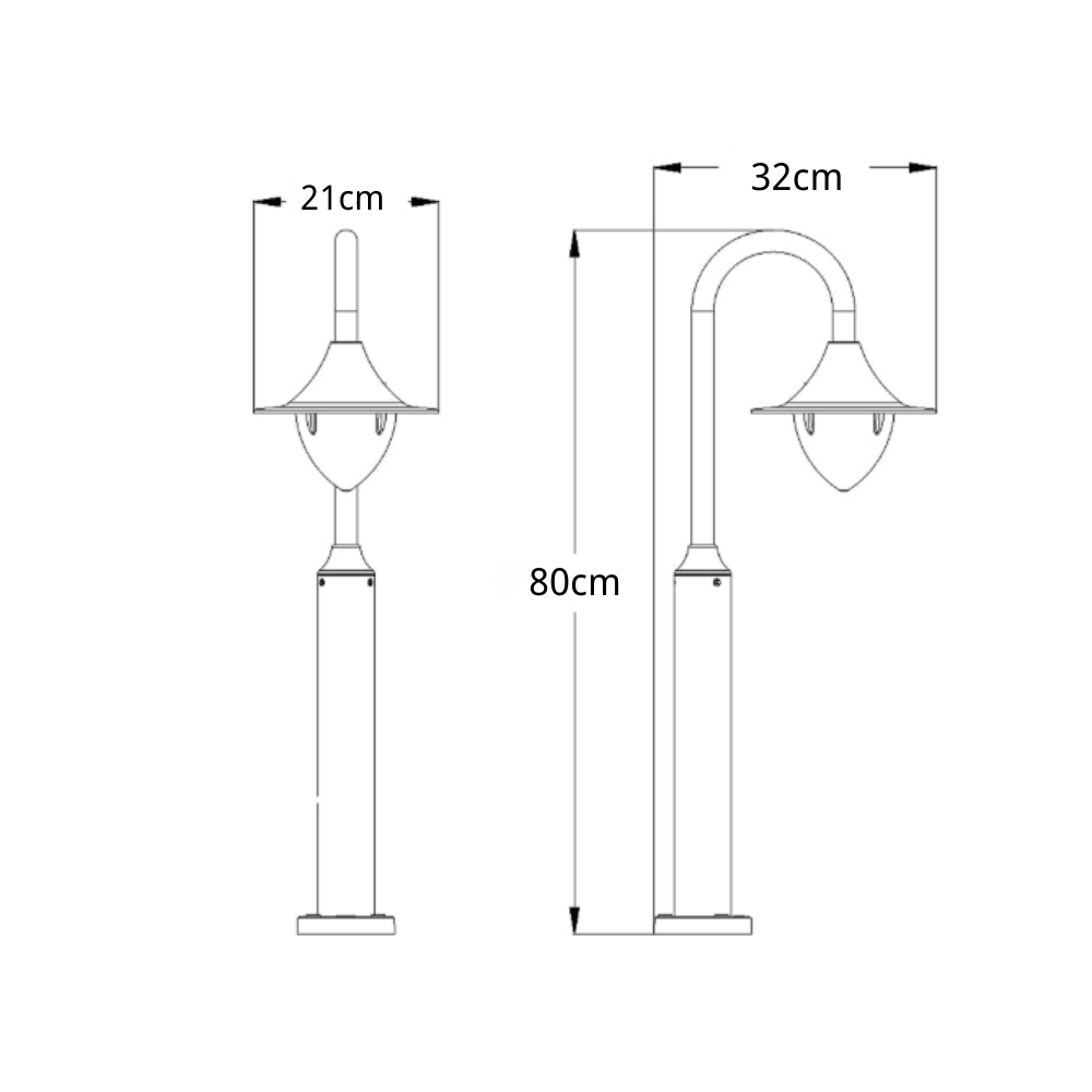 Woody Minimalist Elegance Outdoor Path Light