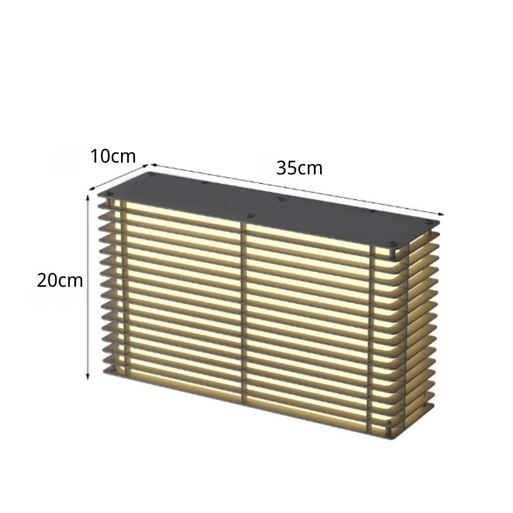 Ware Square Grids Modern Stainless Steel Outdoor Wall Lights
