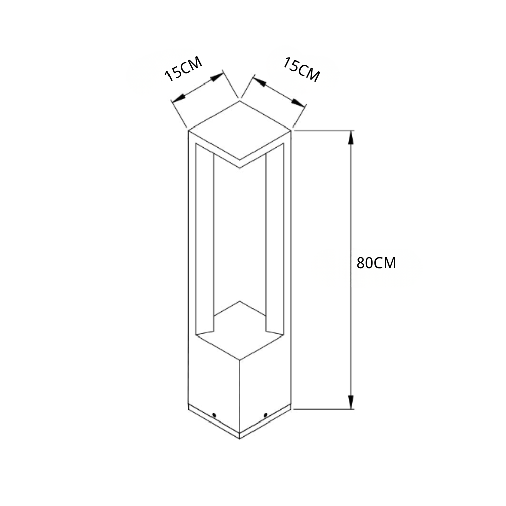 Handmaiden Cutout Minimalist Outdoor Lights
